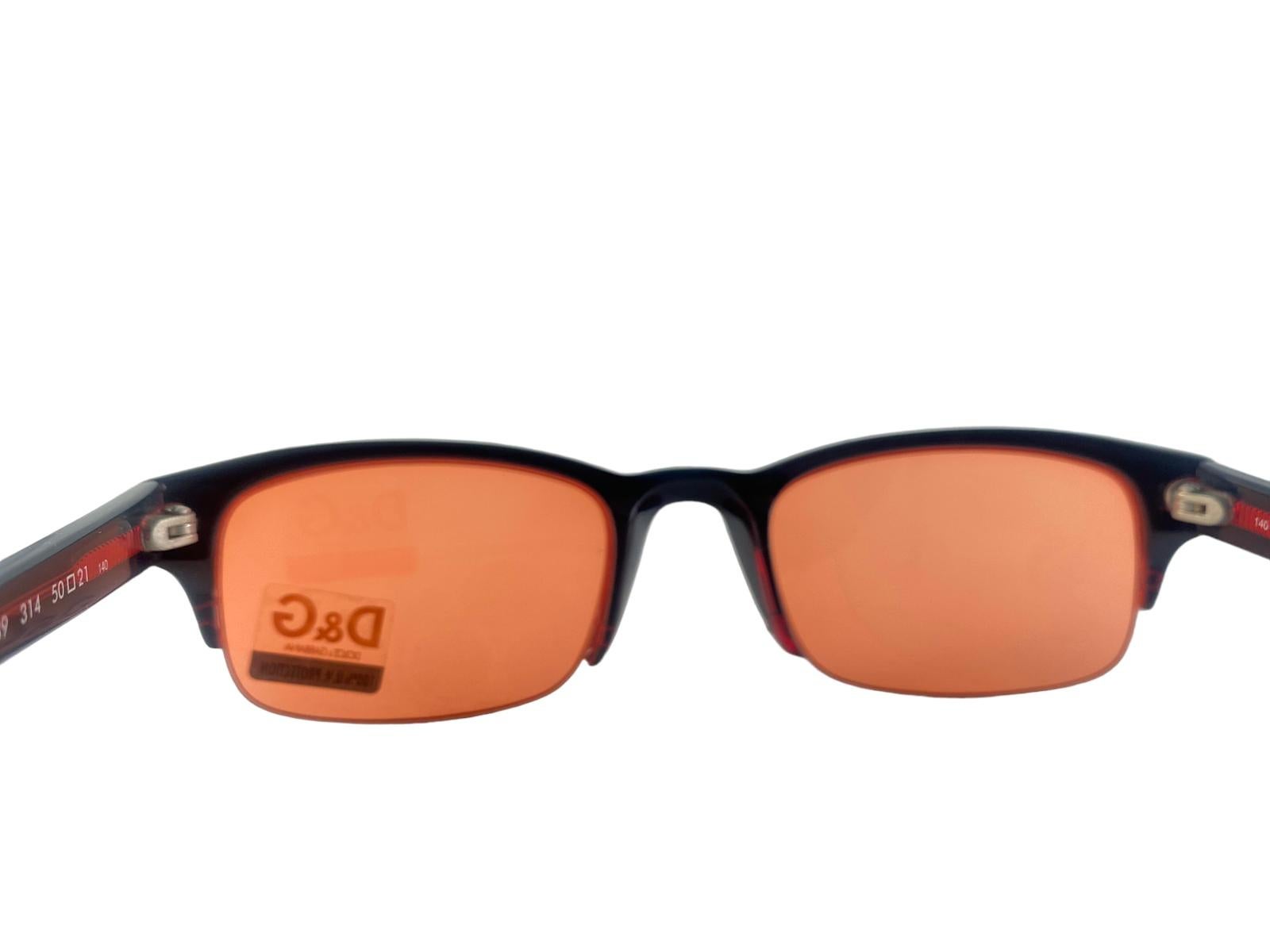 Gafas de sol vintage Dolce & Gabbana 2039 Half Frame 2000's Y2K en Nuevo estado para la venta en Baleares, Baleares