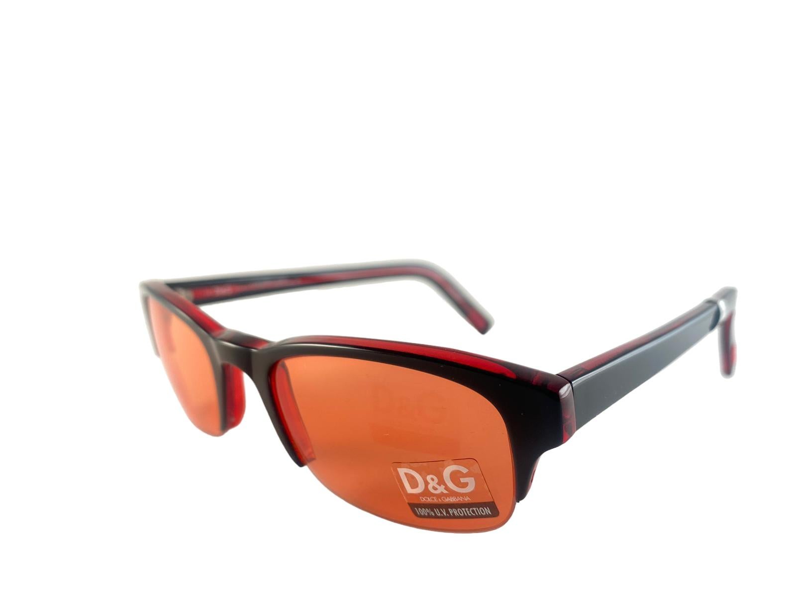 Femenino o masculino Gafas de sol vintage Dolce & Gabbana 2039 Half Frame 2000's Y2K en venta