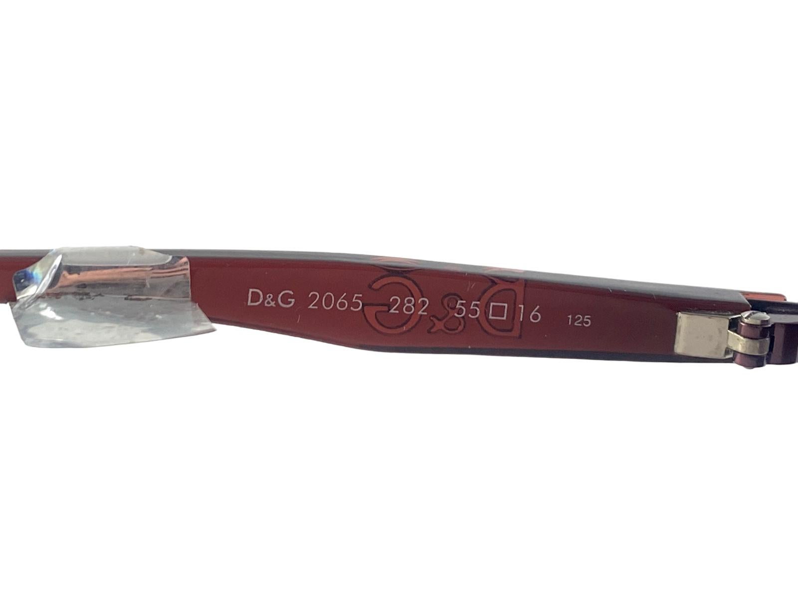 Vintage Dolce & Gabbana 2065 Randlose Vintage-Sonnenbrille 2000er Jahre Y2K im Angebot 1