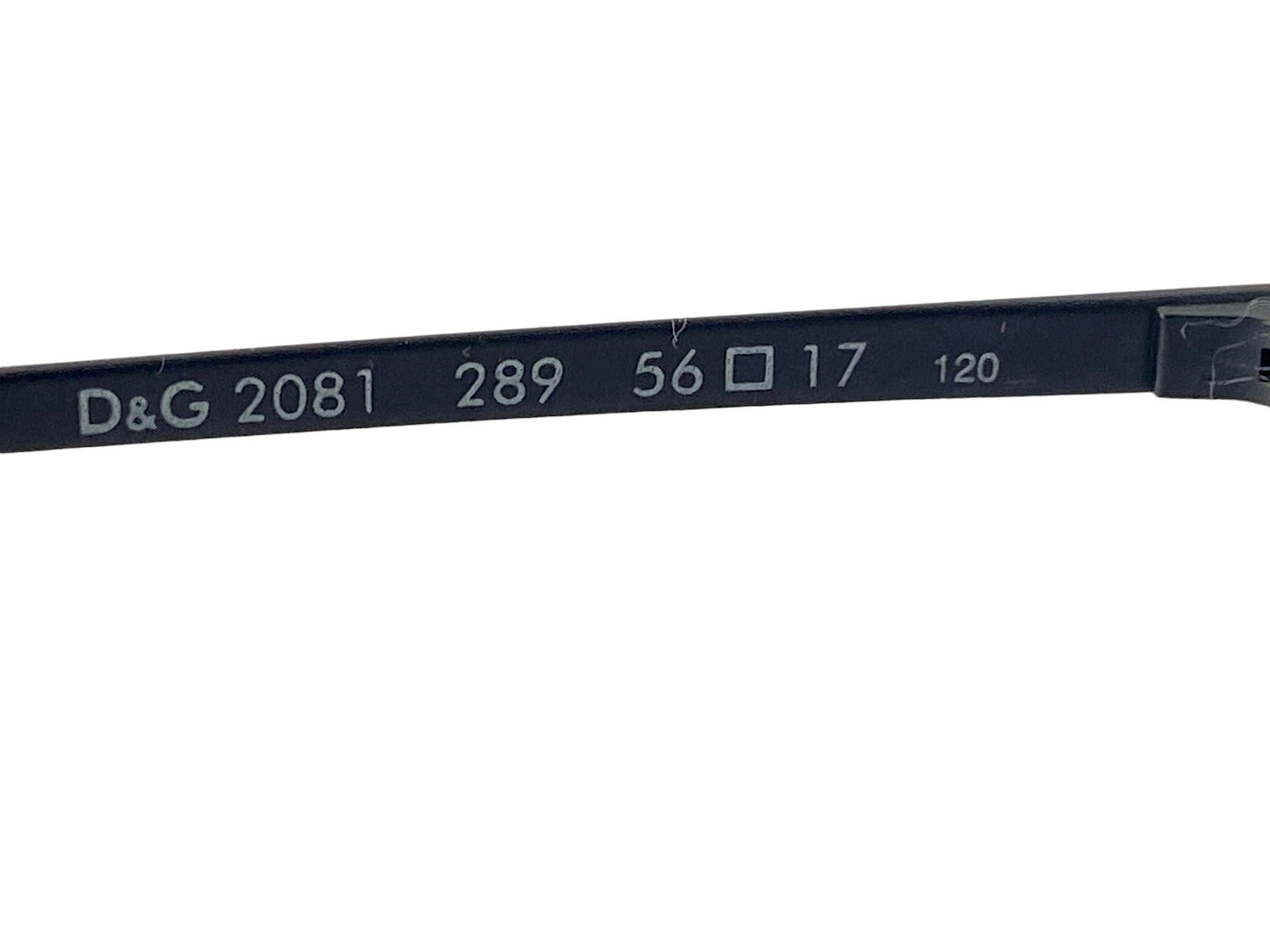 Vintage Dolce & Gabbana 2081 Black Shield Sunglasses 2000's Y2K For Sale 1