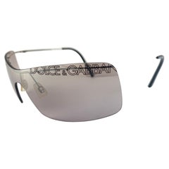 Occhiali da sole vintage Dolce & Gabbana 4425 Shield Anni 2000 Y2K