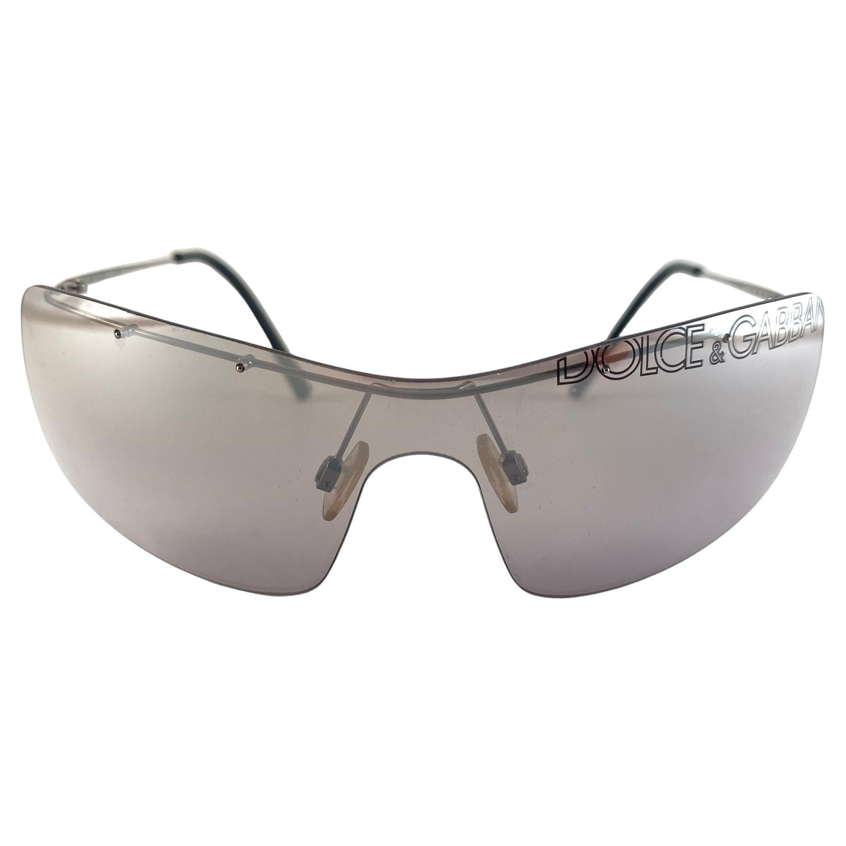 Lunettes de soleil vintage Dolce & Gabbana 4425 Shield 2000's Y2K