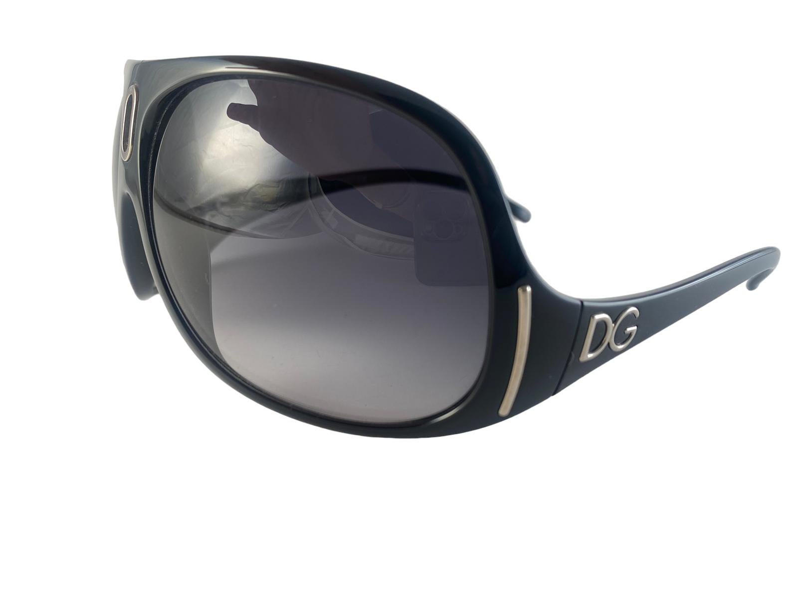 Grigio Occhiali da sole vintage Dolce & Gabbana 6012 Bubble Wrap anni 2000 Y2K in vendita