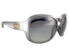 Gafas de sol vintage Dolce & Gabbana 6049 Silver Oversized 2000's Y2K