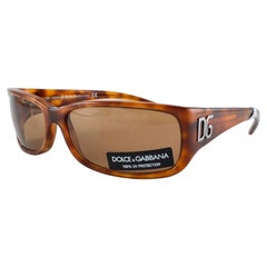 Vintage Dolce & Gabbana 6435 Tortoise Sunglasses 2000's Y2K
