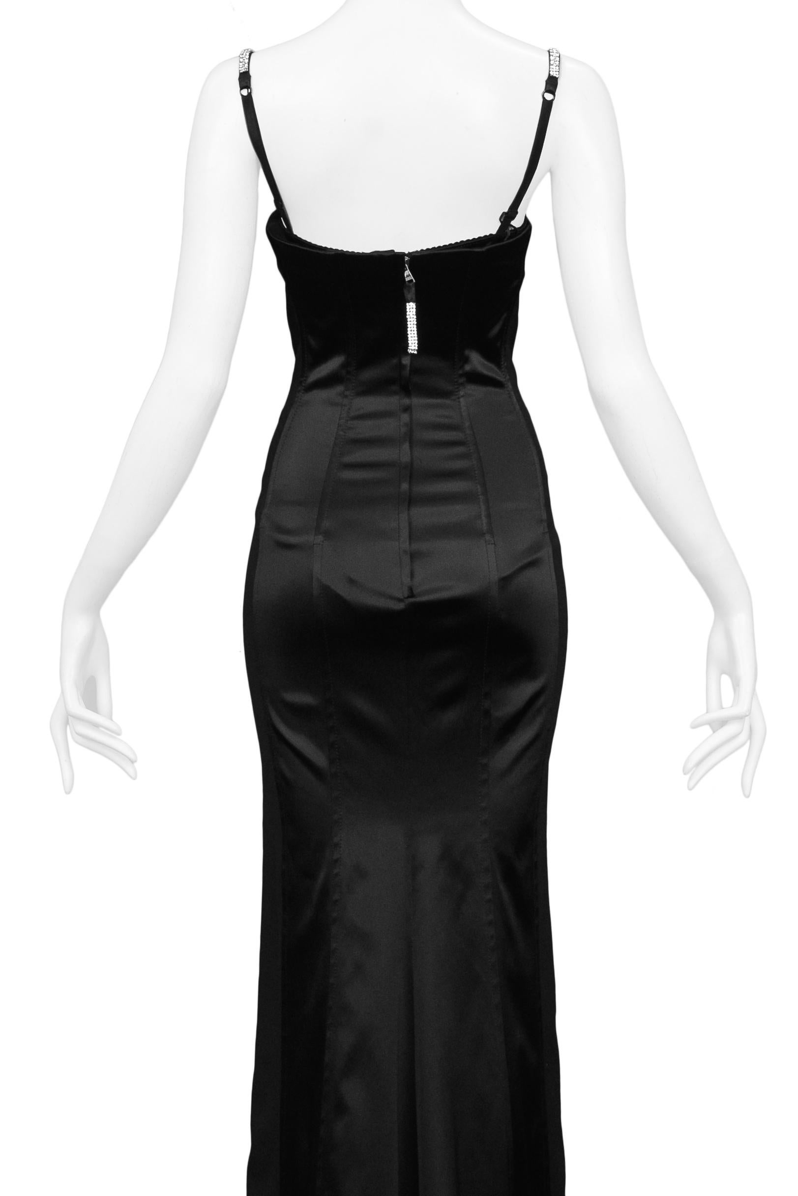 vintage black evening gown