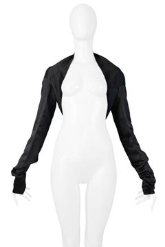 Vintage Dolce & Gabbana Black Satin Shrug