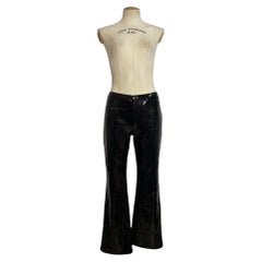 Vintage Dolce & Gabbana c. Spring/Summer 1999 Black Sequin Flared Pants