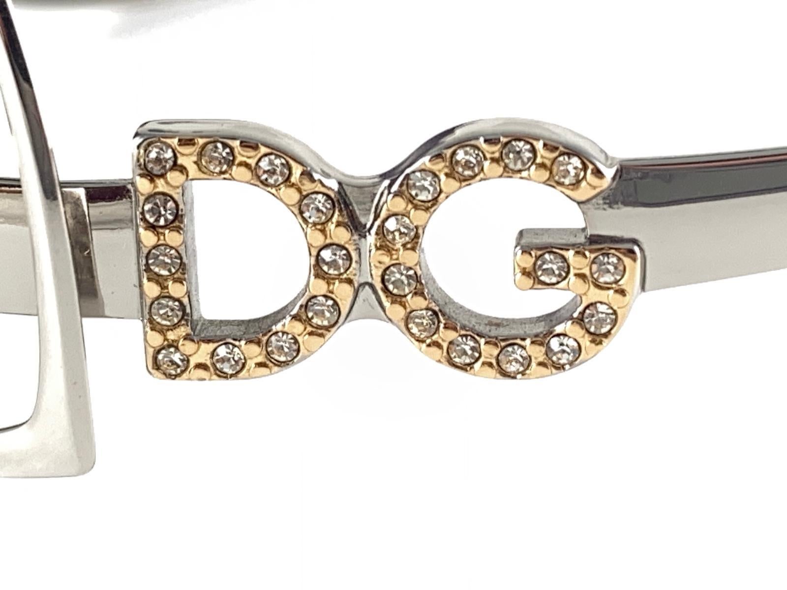 Argento Vintage Dolce & Gabbana DG 2016 Silver 2010 Occhiali da sole Italia in vendita