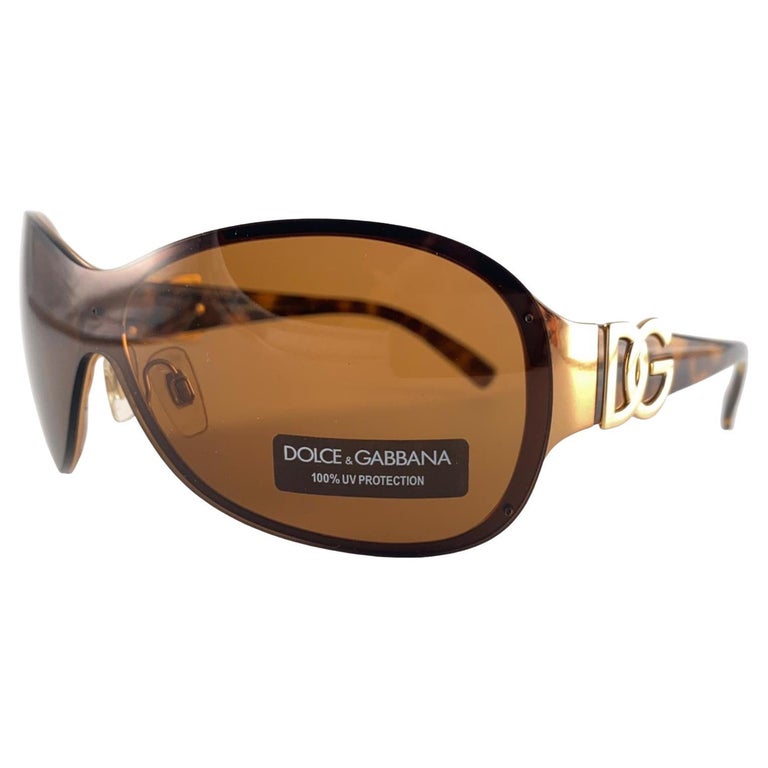 Occhiali da sole vintage Dolce and Gabbana DG 2033 Oversize anni