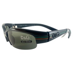 Vintage Dolce & Gabbana DG 2076 Sports Half Frame Sunglasses 2000's Y2K