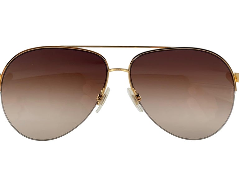 Vintage Dolce and Gabbana DG 2115 Aviator Sunglasses 2000 display picture 2
