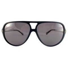 Vintage Dolce & Gabbana DG 3065 Black Aviator Sunglasses 2000's Y2K