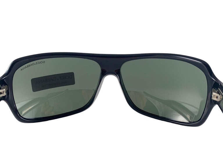 DG Oversized Sunglasses Black Dolce Gabbana Vintage Oversized aviator sunglasses David Gandy Dolce & Gabbana DG  main image 4