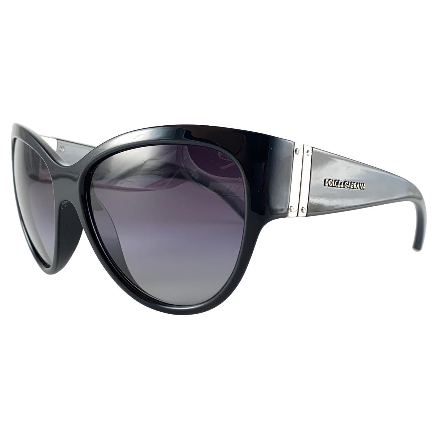 Vintage Dolce & Gabbana DG 6059 Cat Eye Oversized Sunglasses 2000's Y2K For Sale