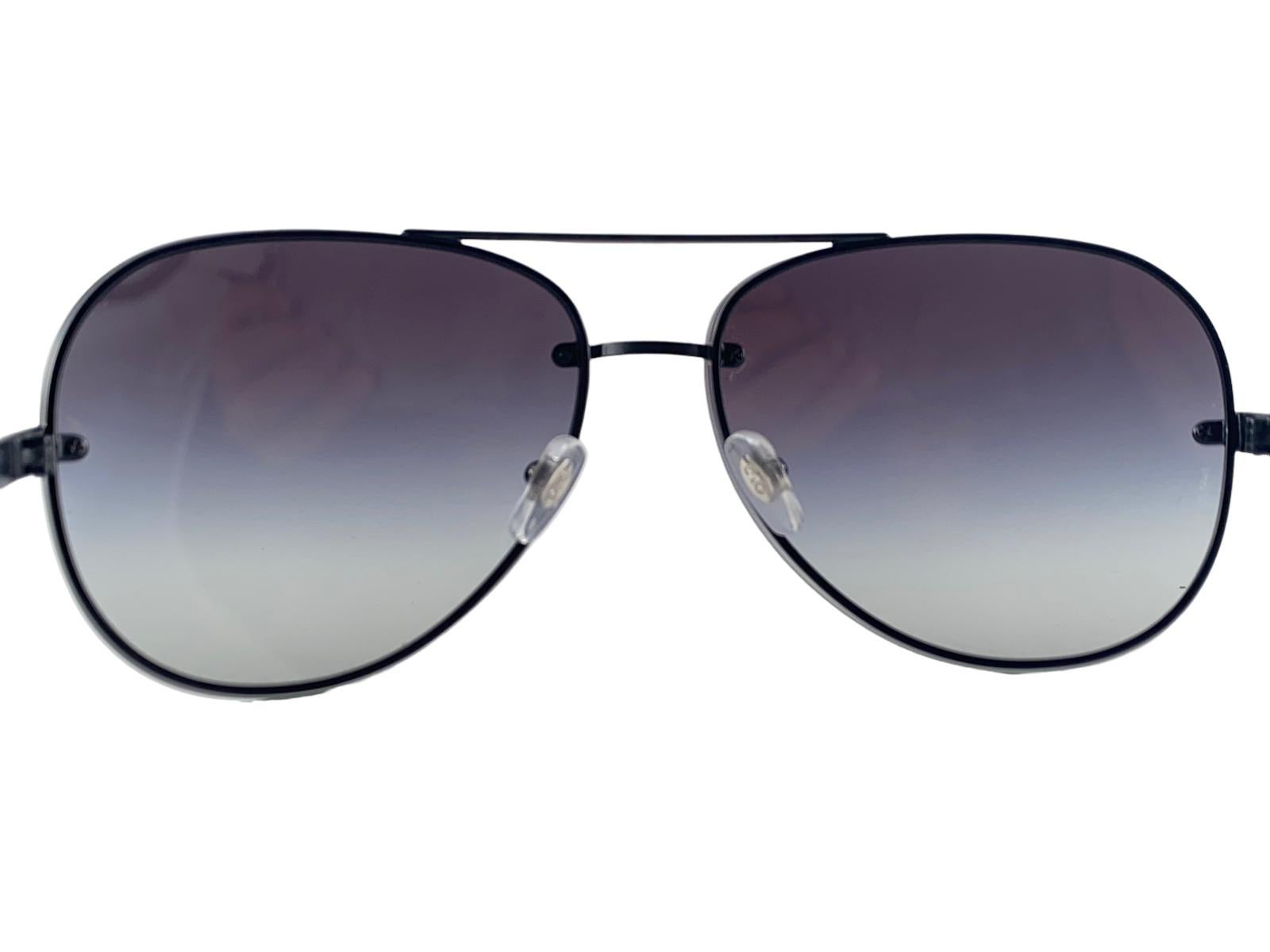 Vintage Dolce & Gabbana DG 6068 Black Aviator Sunglasses 2000's Y2K In New Condition In Baleares, Baleares
