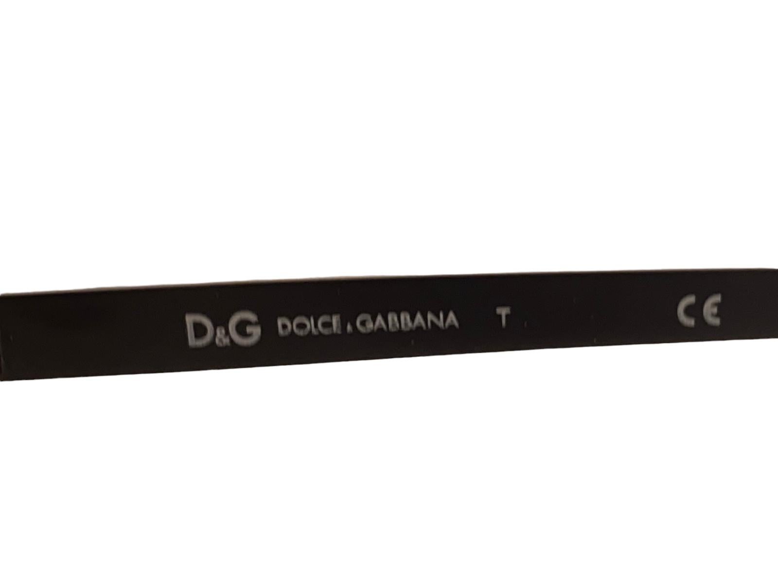 Vintage Dolce & Gabbana DG 6068 Black Aviator Sunglasses 2000's Y2K 1