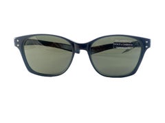 Vintage Dolce & Gabbana DG 7195 Schwarzer Rahmen Sonnenbrille 2000er Jahre Y2K