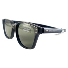 Occhiali da sole vintage Dolce & Gabbana DG 7195 con montatura nera, anni 2000, Y2K
