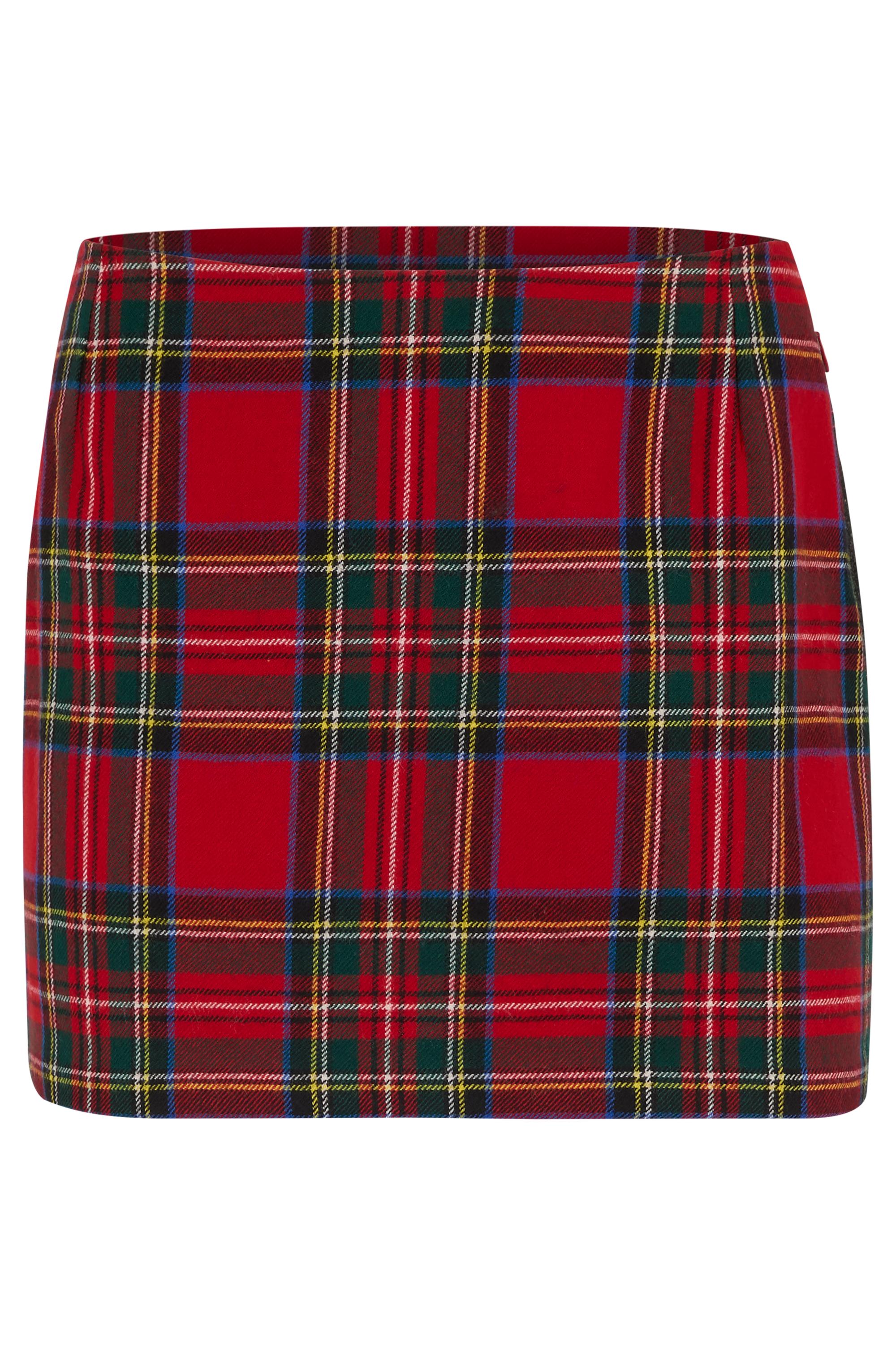 Vintage Dolce & Gabbana F/W 1999 Tartan Mini Denim Skirt