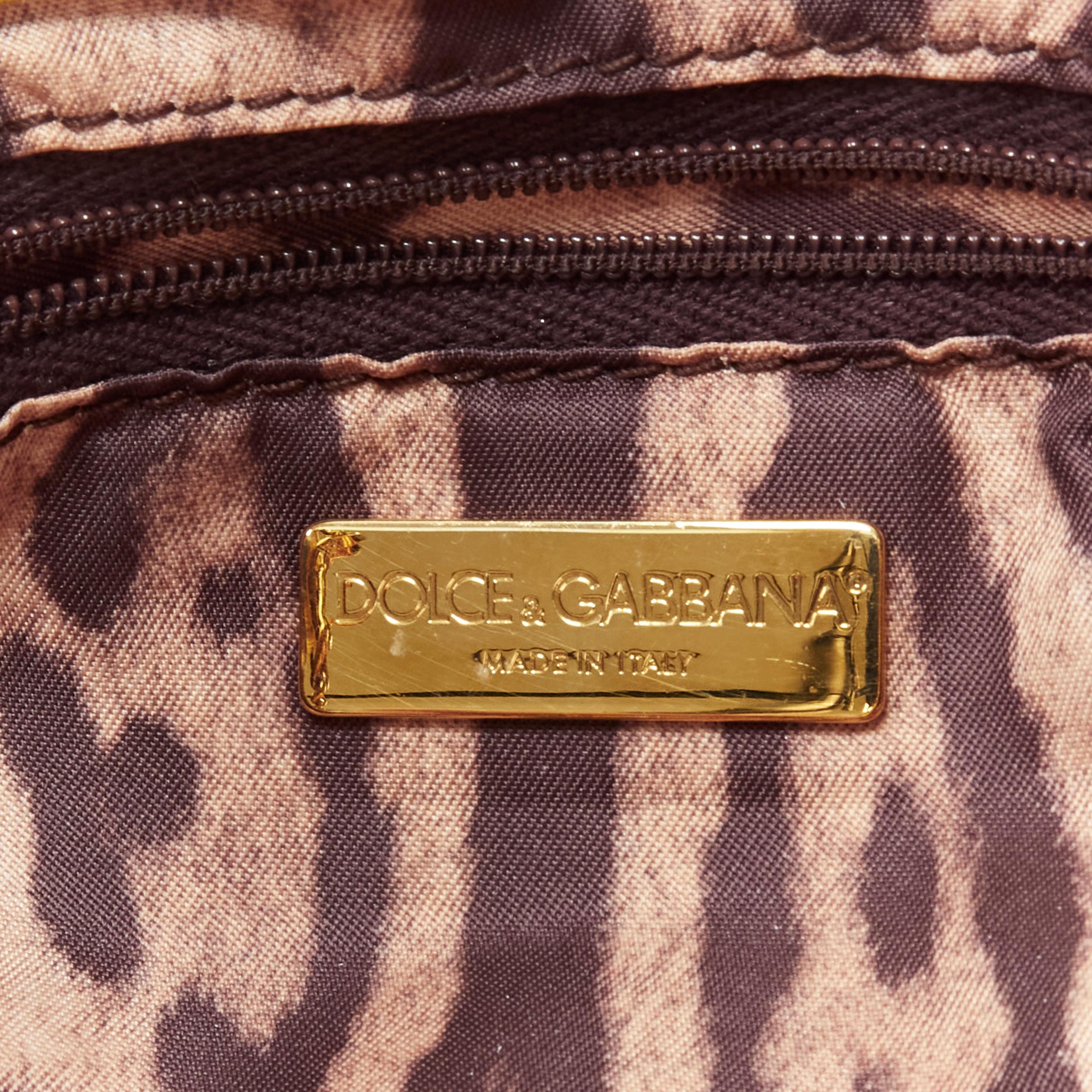 vintage DOLCE GABBANA fuschia pink gold scaled leather underarm shoulder bag 4