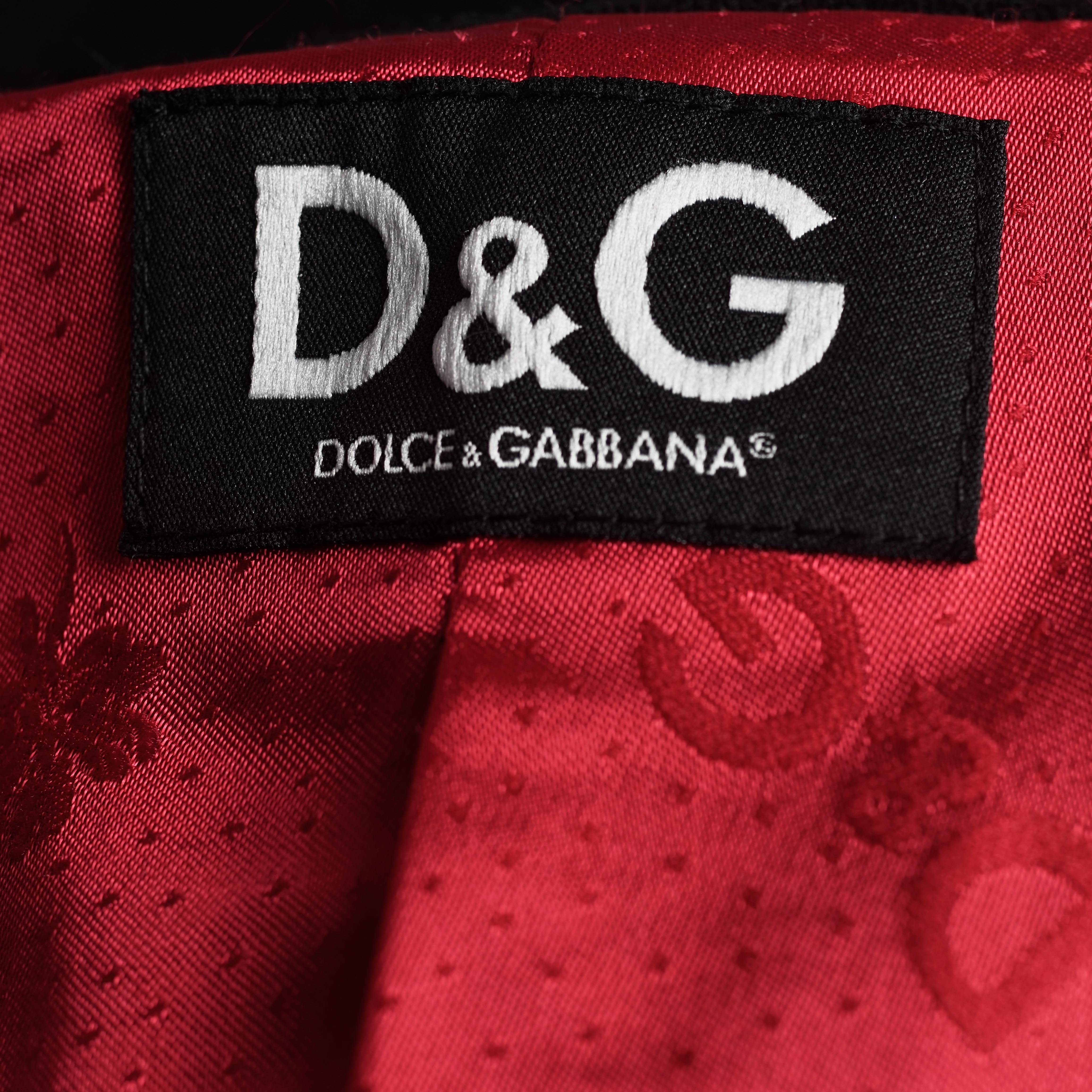 Vintage DOLCE & GABBANA Ruffles Jacket Skirt Suit Ensemble For Sale 1