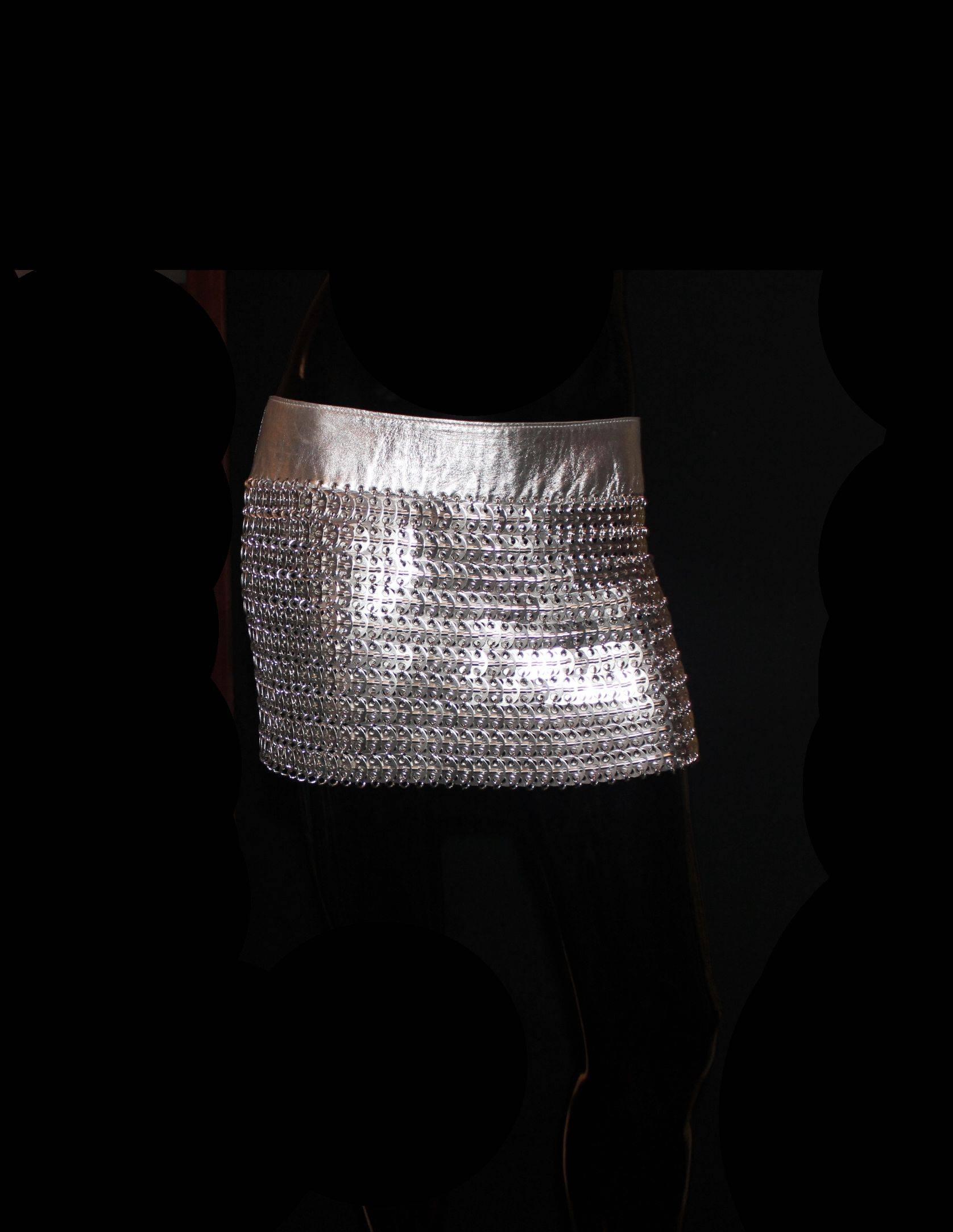 silver chain skirt