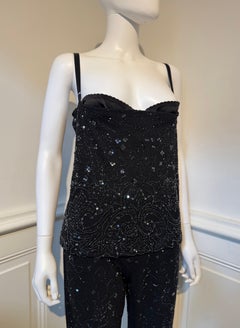 Vintage Dolce & Gabbana SS 2000 Beaded & Sequined Bustier Top