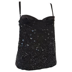 Vintage Dolce & Gabbana SS 2000 Beaded & Sequined Bustier Top
