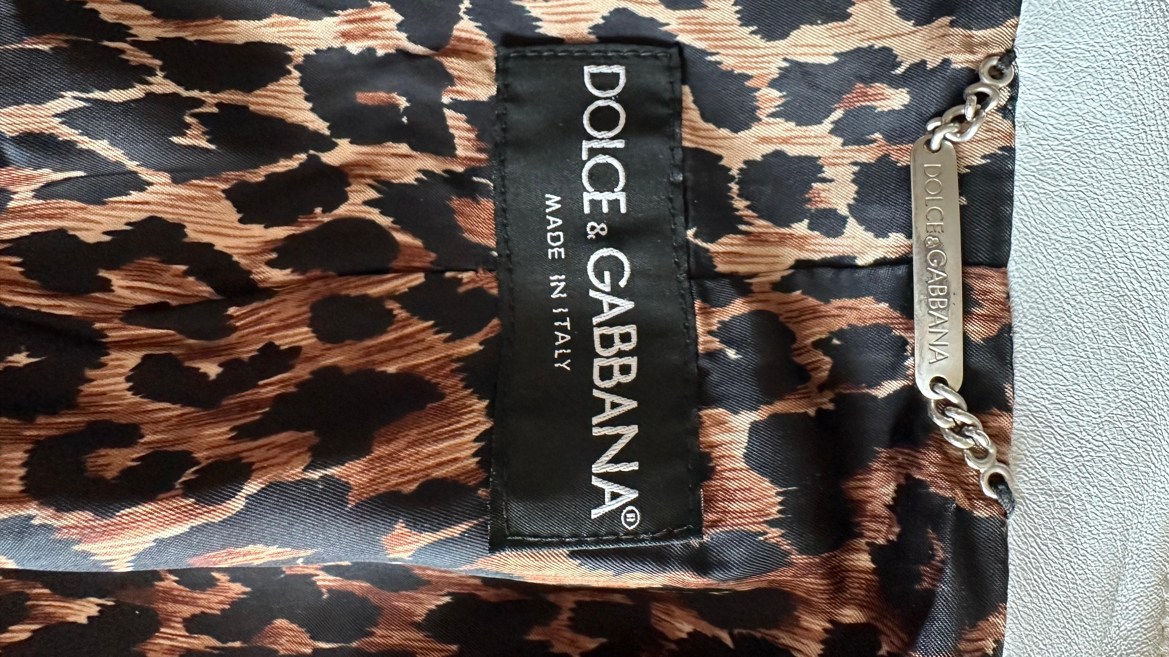 Vintage Dolce & Gabbana SS2001 Runway Biker Leather Jacket worn by Victoria Beck 5
