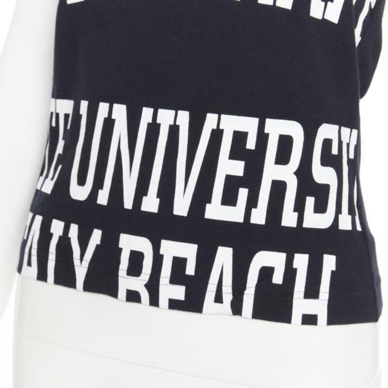 vintage DOLCE GABBANA University Icon black white lace bra tank top IT40 S 2