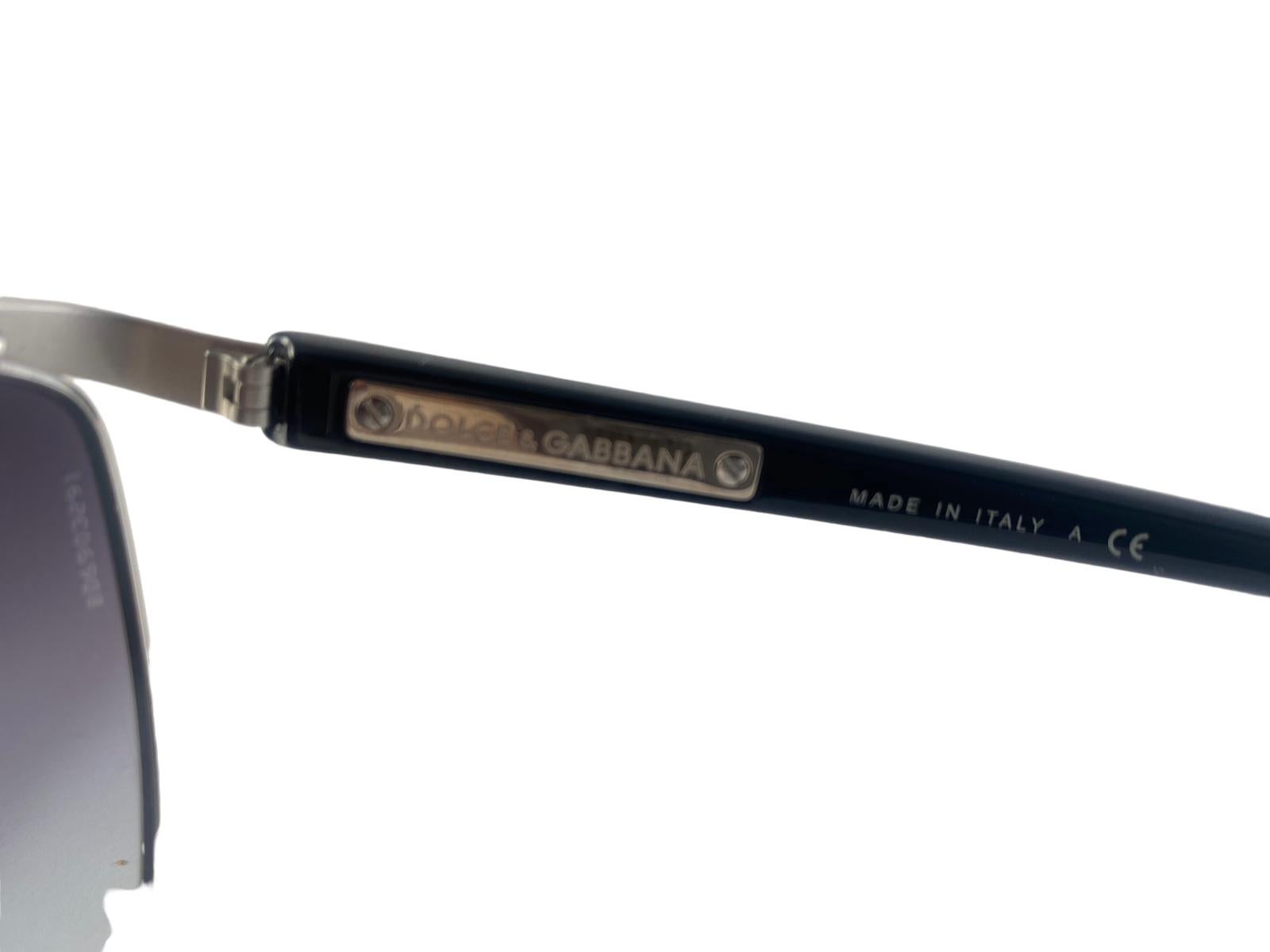 Women's or Men's Vintage Dolce & Gabbana X Madonna DG 2087 Silver 2010 Sunglasses Italy For Sale