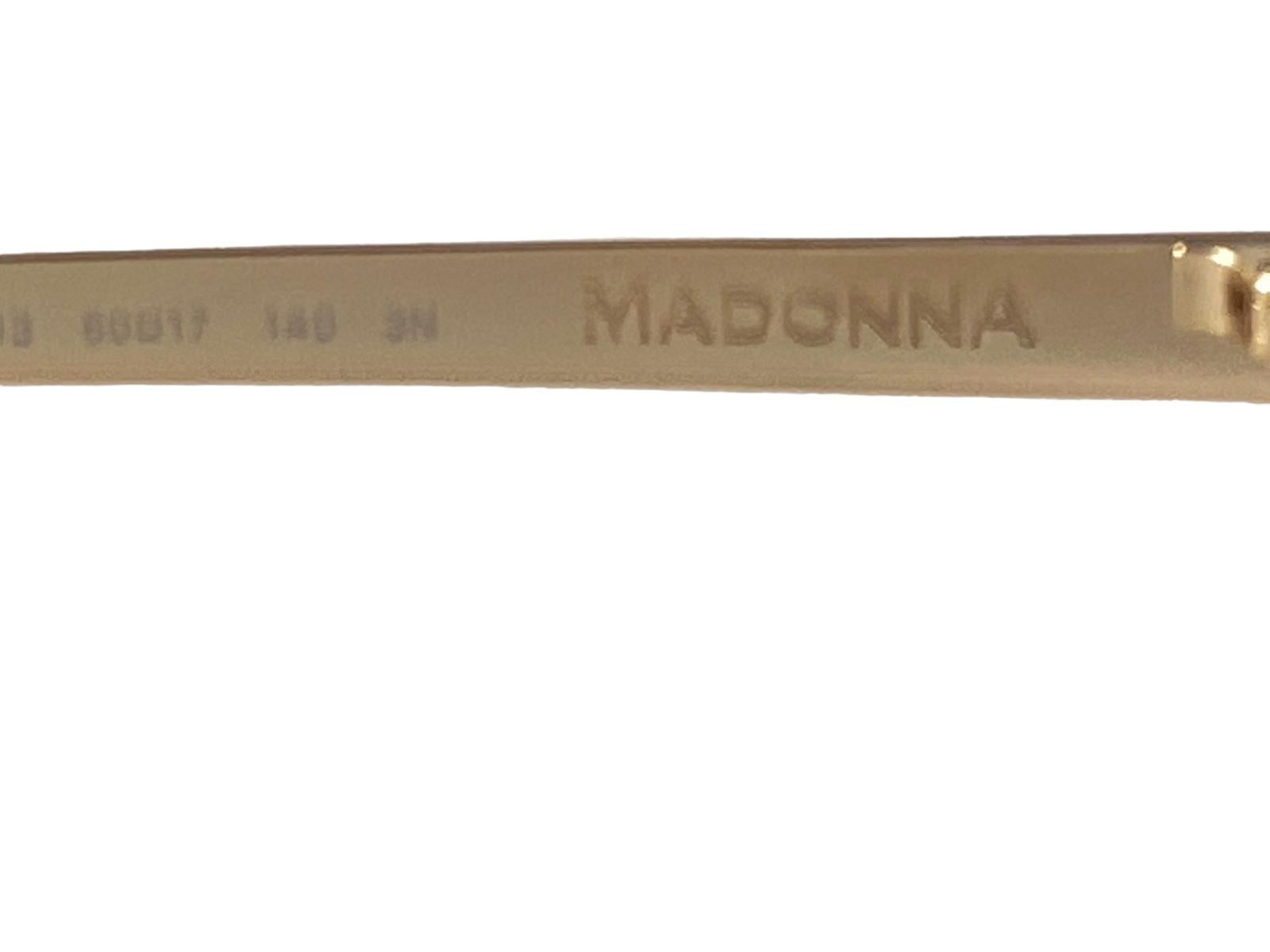 Vintage Dolce & Gabbana X Madonna DG 2088 Plata y  Gafas de sol Gold 2010 Italia Marrón en venta
