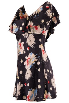 Vintage Dolce&Gabbana 1995 Laufsteg Seidenblumenkleid