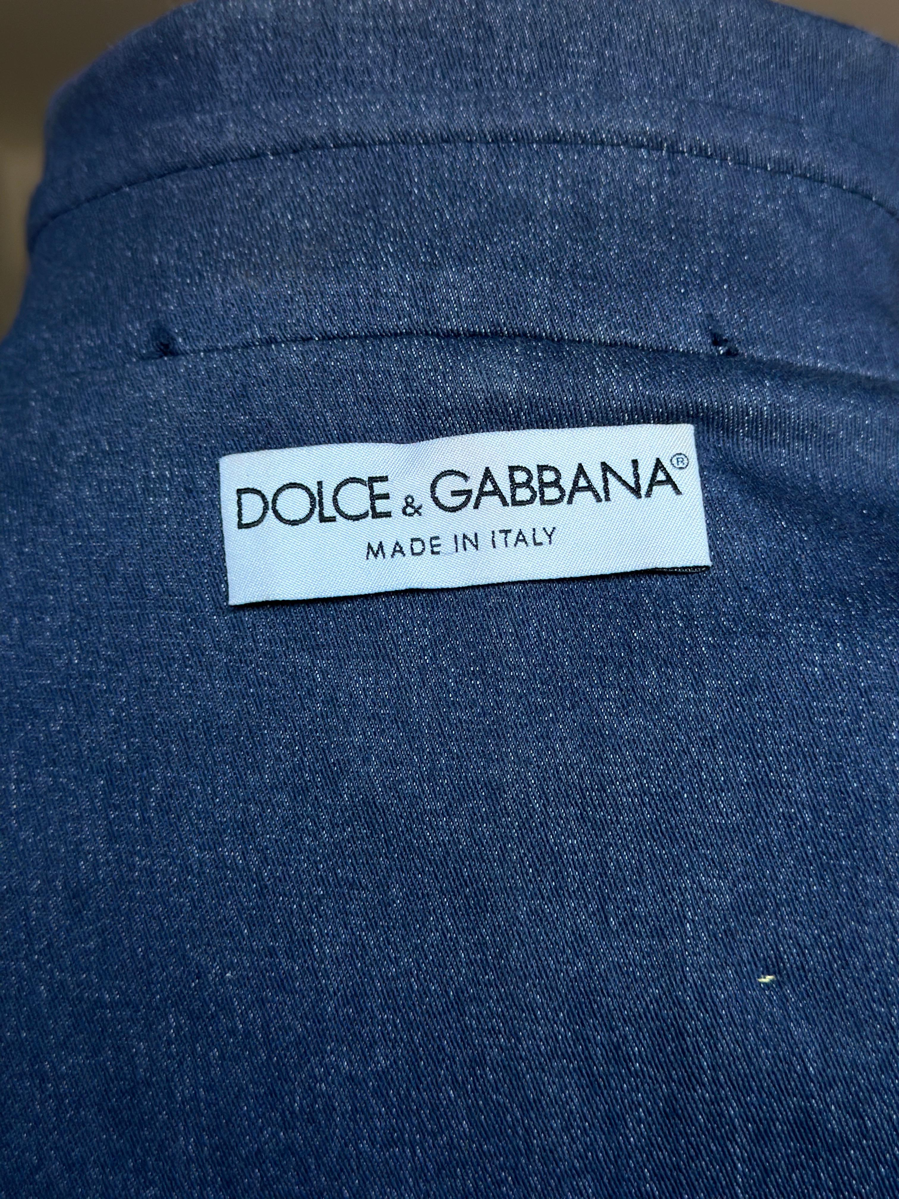 Women's Vintage Dolce&Gabbana Denim Jacket 90s For Sale