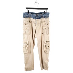 Retro Dolce&Gabbana Men Cargo Pants Trousers Main Line Size ITA46 (Medium)