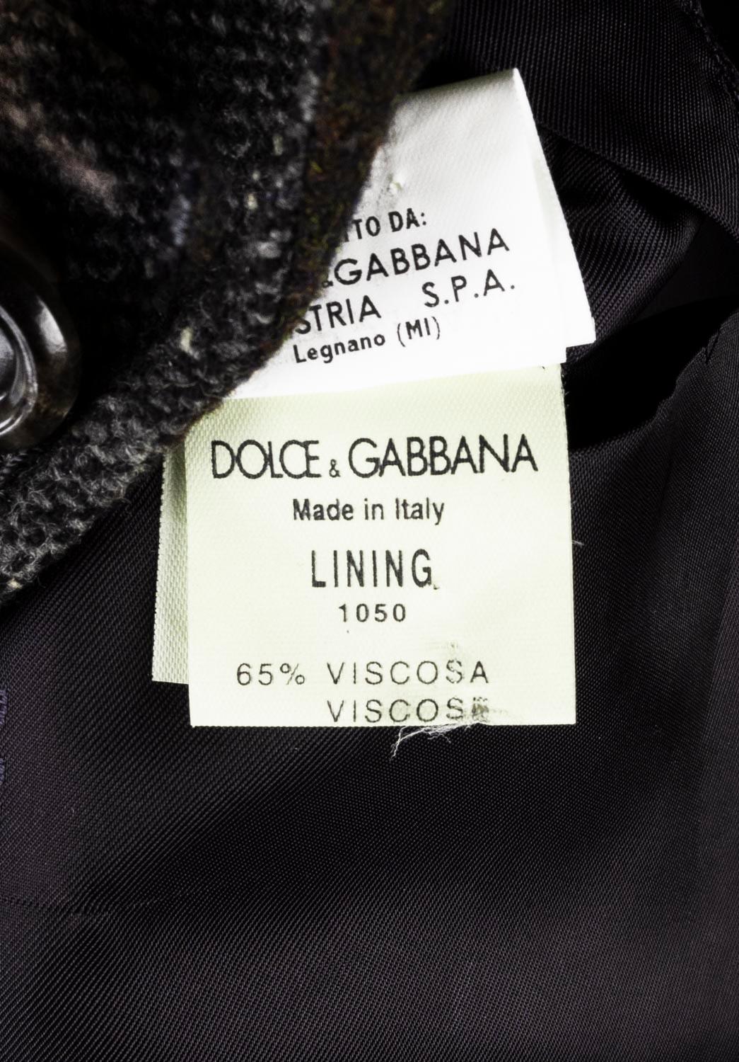 Vintage Dolce&Gabbana Multicolored Men Blazer Men Jacket Size 48IT (M) For Sale 5