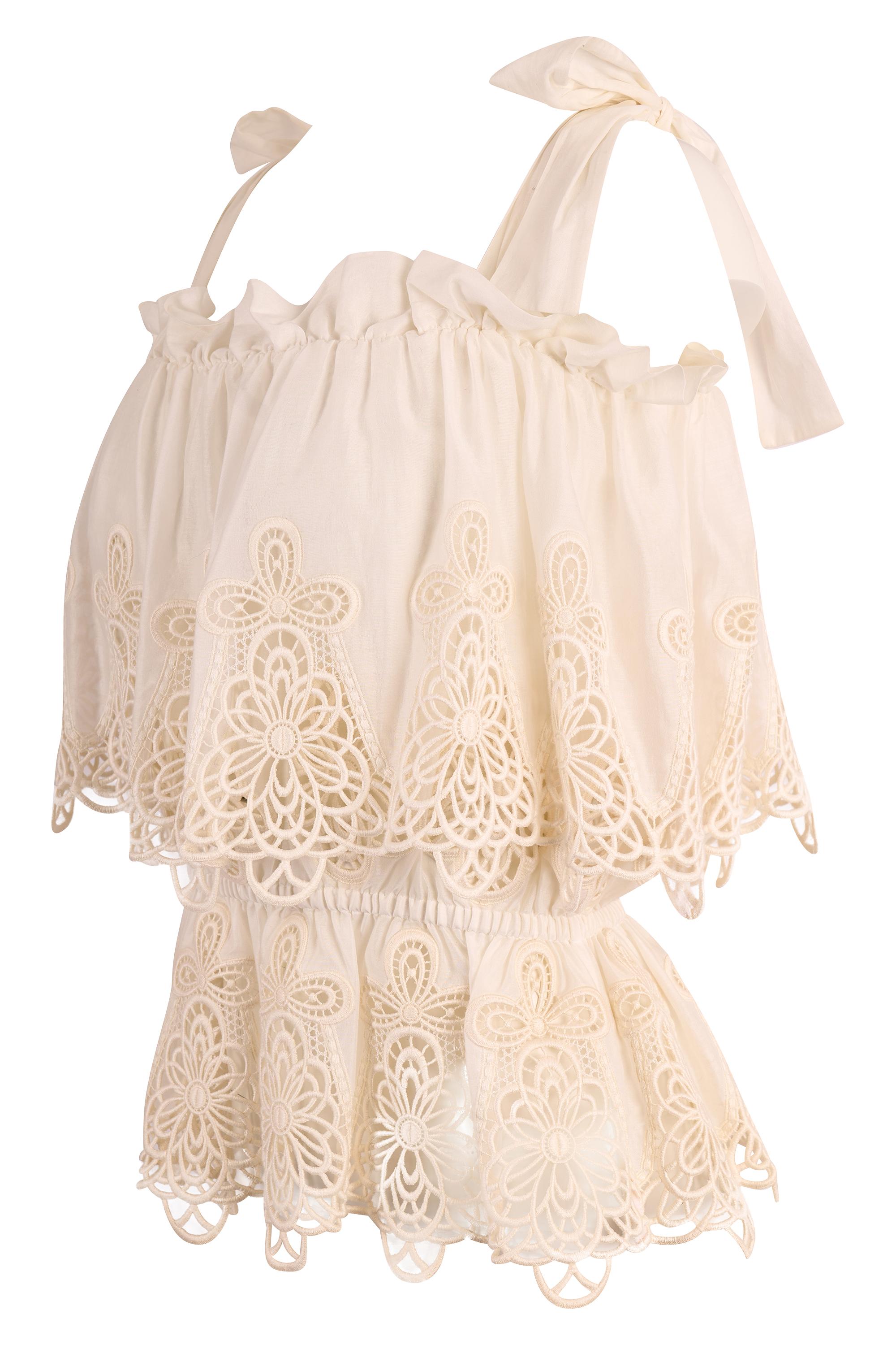 Vintage By Dolce&Gabbana S/S 2011 Weiß Spitze Rock Co ord Set für Damen oder Herren im Angebot