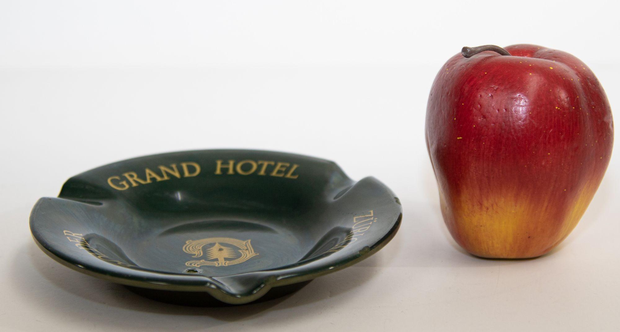 Vintage Dolder Grand Hotel Zurich Switzerland Ashtray In Fair Condition In Moreno Valley, CA