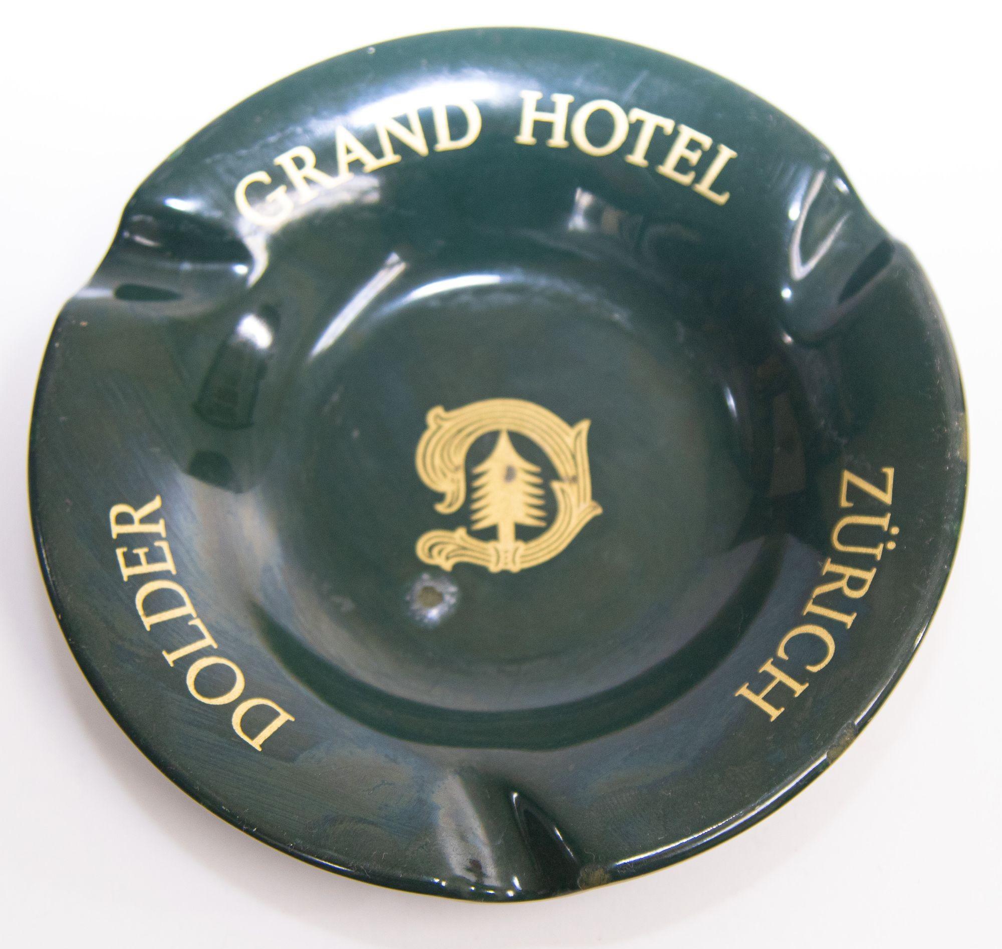 20th Century Vintage Dolder Grand Hotel Zurich Switzerland Ashtray