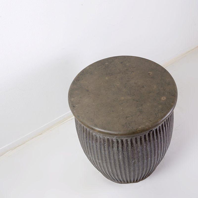 Rival-Beistelltisch „Dolly Tub“ im Vintage-Stil – polierte Steinplatte – um 1930 im Angebot 4