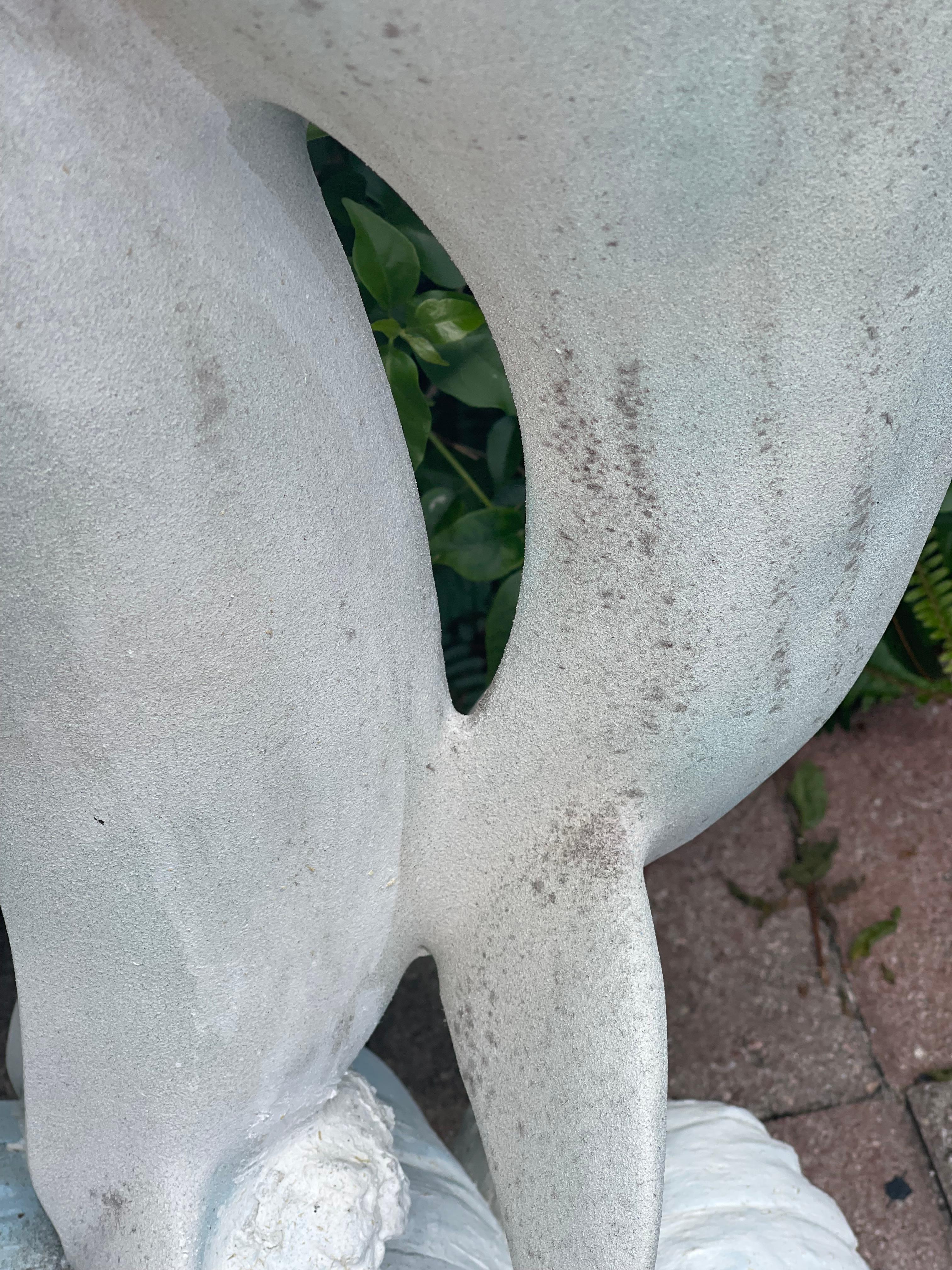 Milieu du XXe siècle Vintage Dolphins Coastal Marine Outdoor Sculpture en vente
