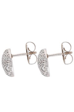 Vintage Dome Diamond Cluster Earrings
