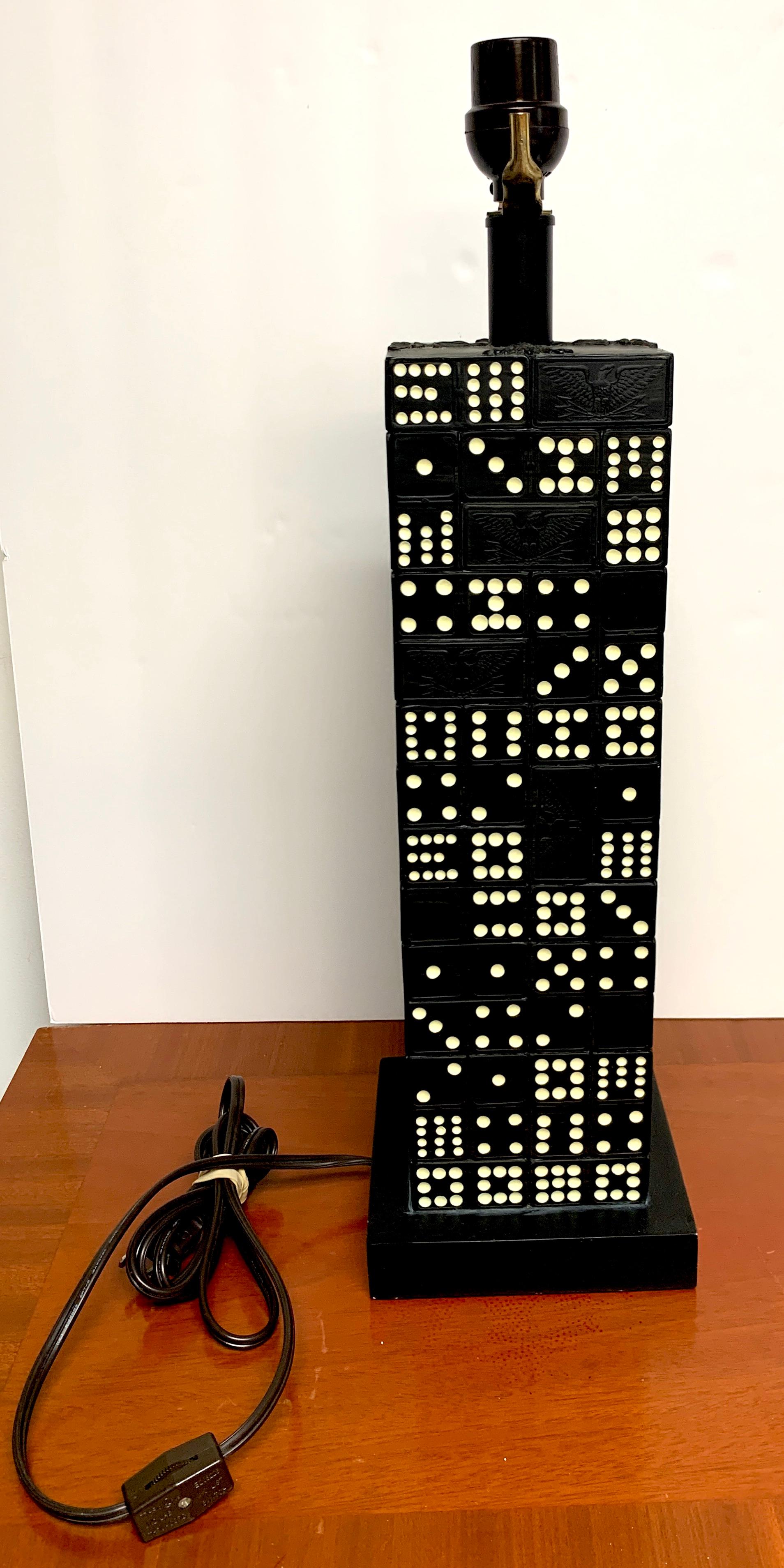 Metal Vintage 'Domino' Column Lamp