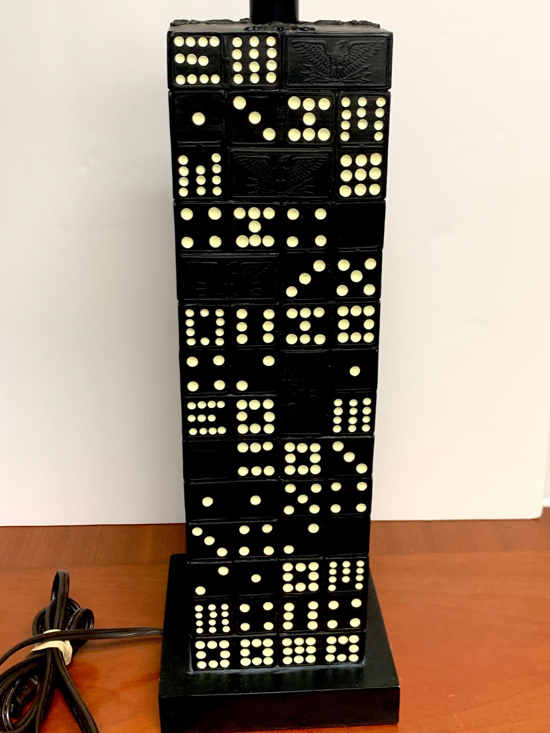 Vintage 'Domino' Column Lamp 1