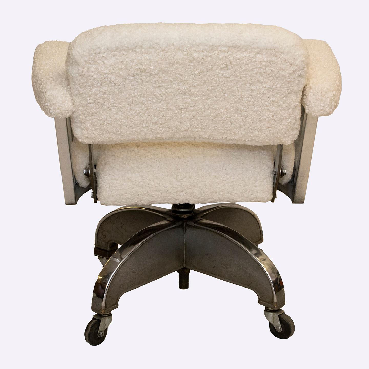 shearling swivel chair