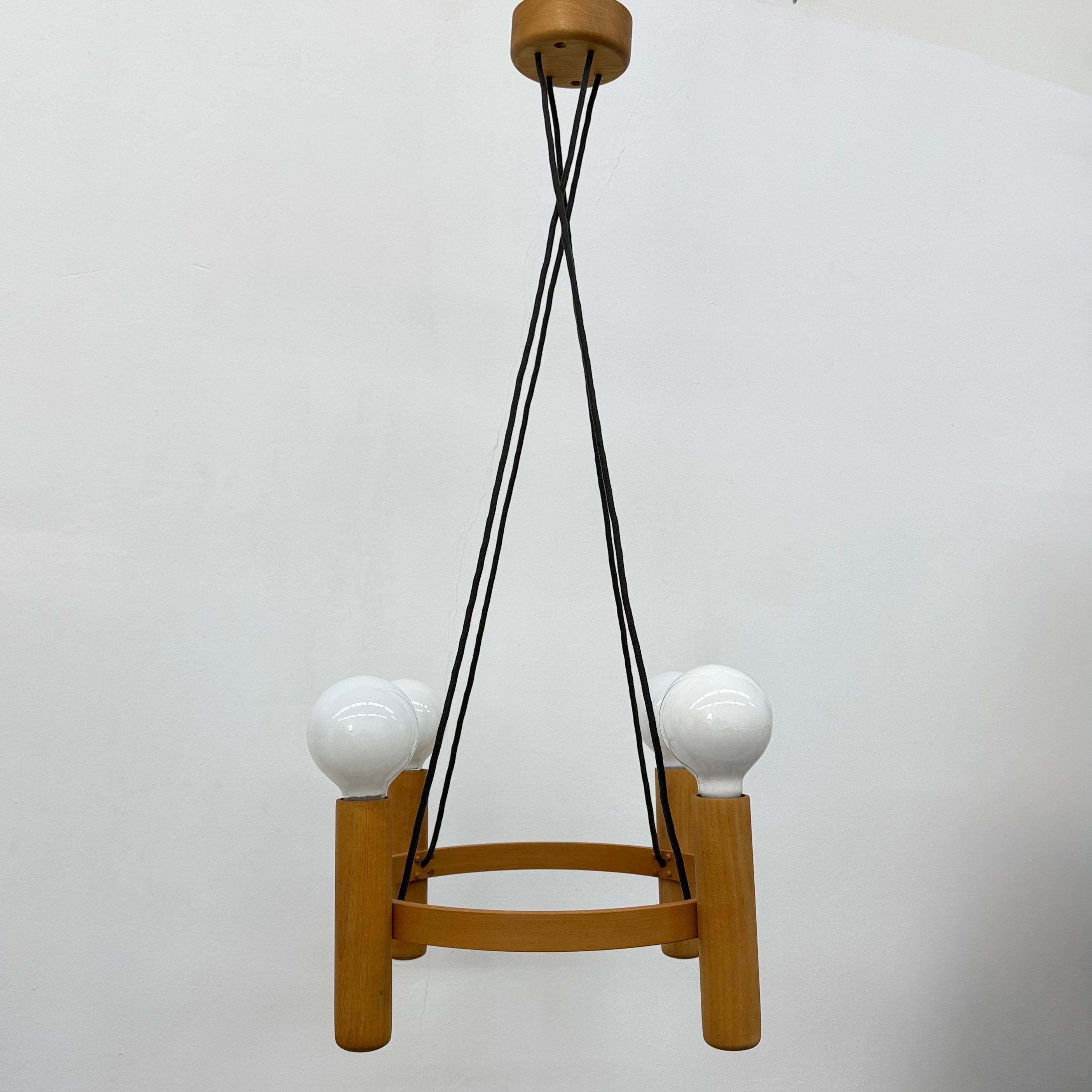 Vintage Domus Danish design hanging lamp chandelier , 1970s For Sale 10