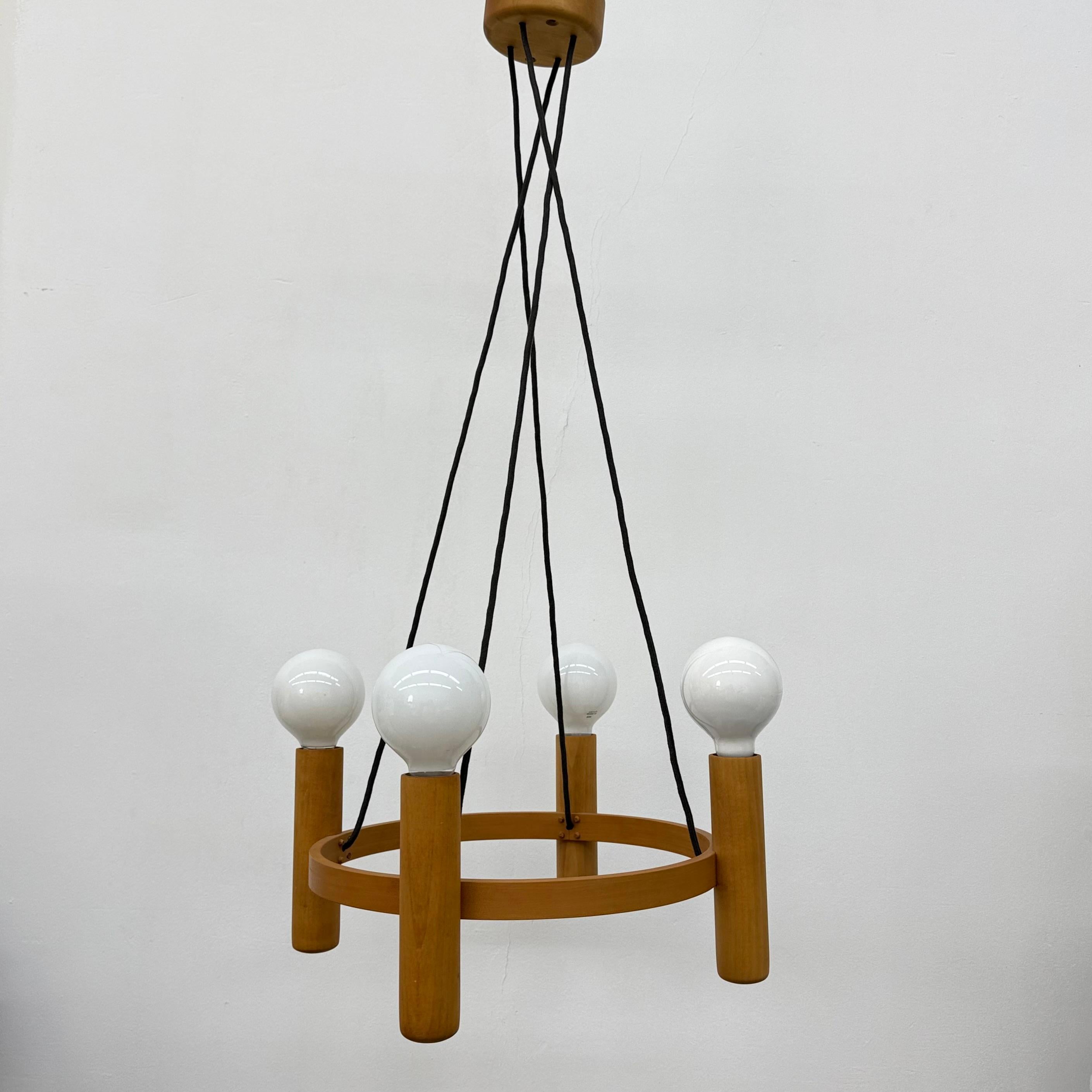Vintage Domus Danish design hanging lamp chandelier , 1970s For Sale 12