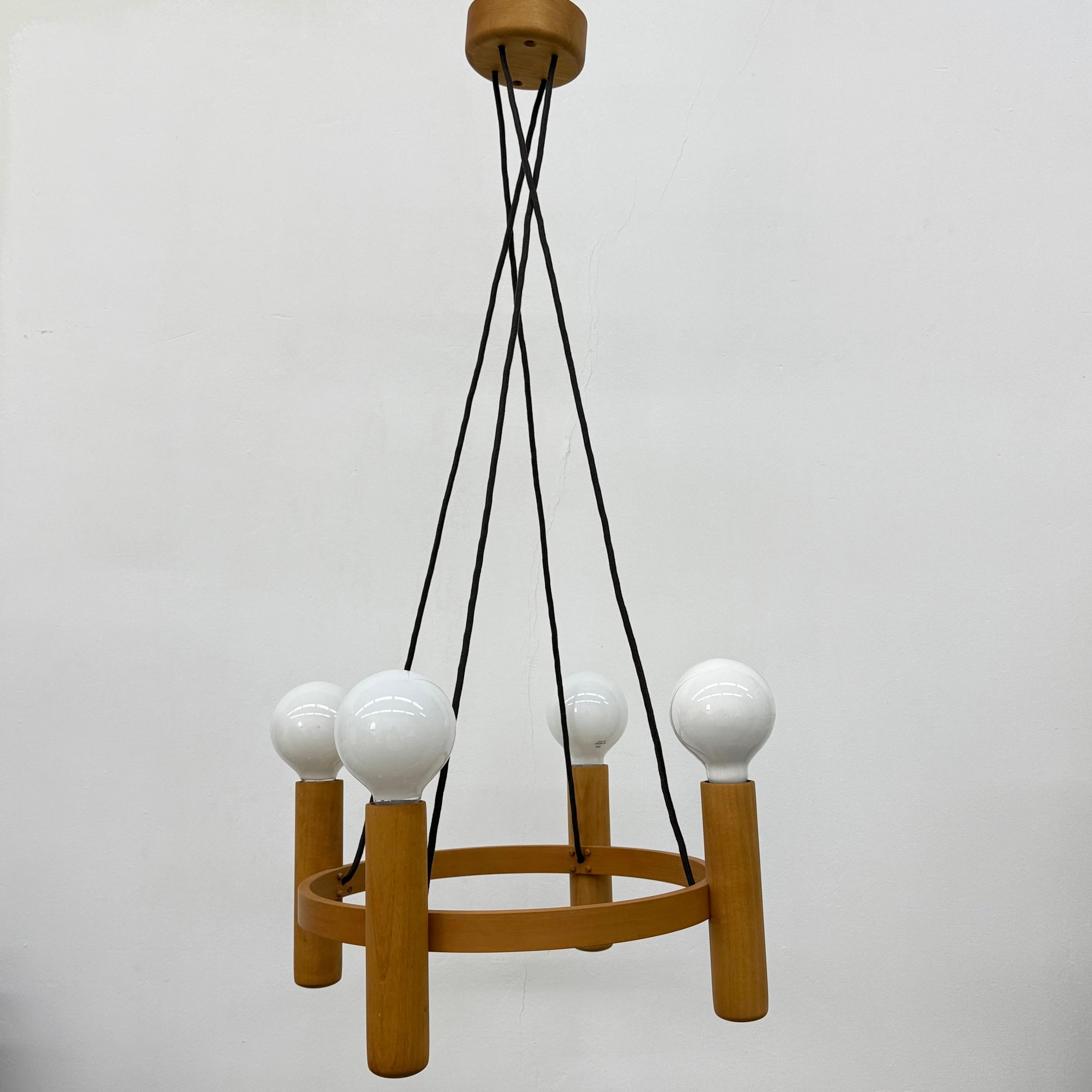 Vintage Domus Danish design hanging lamp chandelier , 1970s For Sale 13