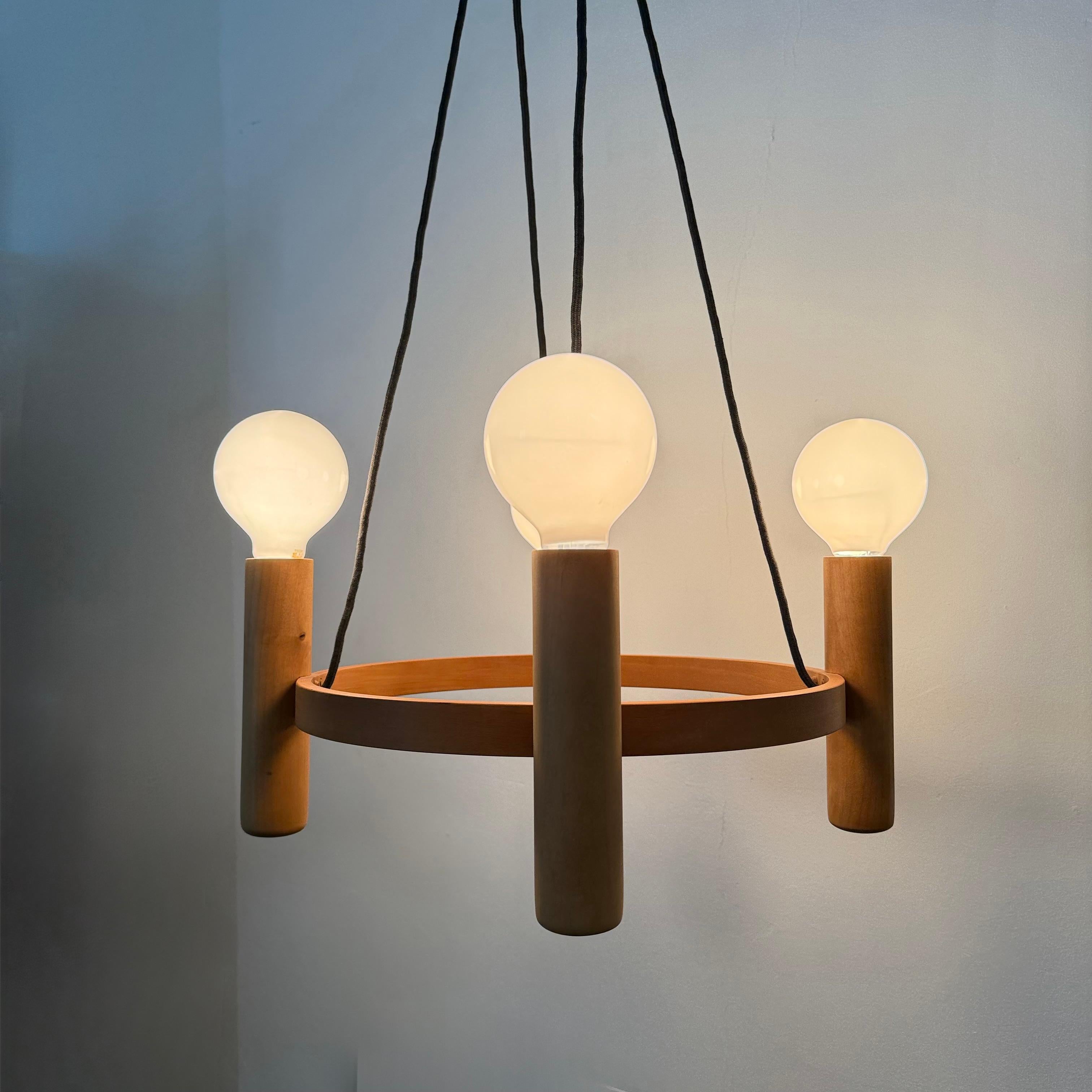 Vintage Domus Danish design hanging lamp chandelier , 1970s For Sale 14